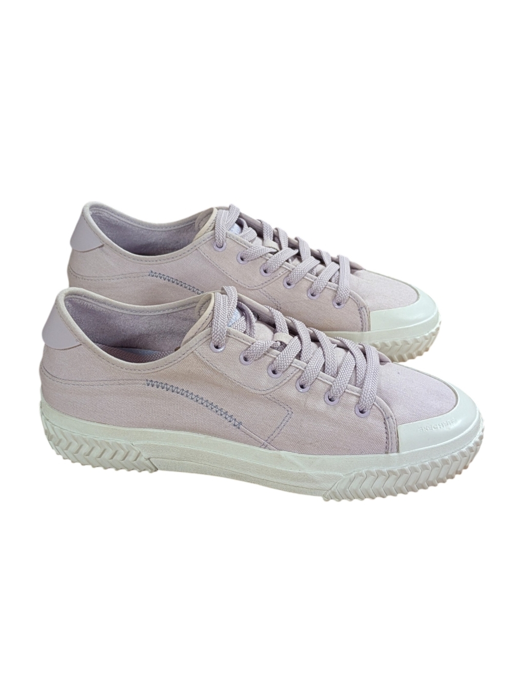 Skechers Street Trax Wedge Fit Sneakers Lavender Size 10 - Picture 2 of 10